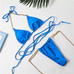 Imagem do Biquíni Gisa Micro Sexy de Amarrar com Correntes, Moda praia, Biquíni com corrente.