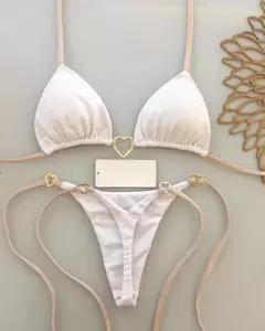 Biquíni Elegante com Argolinhas em Formato de Coração Elizabeth - comprar online