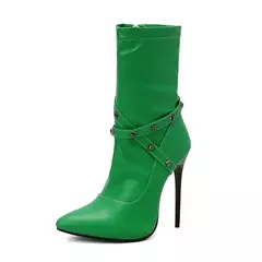 Imagem do Bota Feminina Cano curto de Salto Alto Charlote