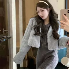 Casaco Penélope de Pele de Cordeiro Peludo Chic. - comprar online