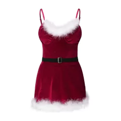 Fantasia Sexy de Natal Mamãe Noel Vestidinho Vermelho - comprar online