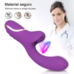 Vibrador Feminino Estimulador de Clitóris com Sucção e Ponto G