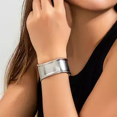 Pulseira de Luxo Tiffany de Designer Assimétrico Aberta Larga.