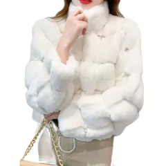 Casaco Roberta de Pele de Coelho Europeia.