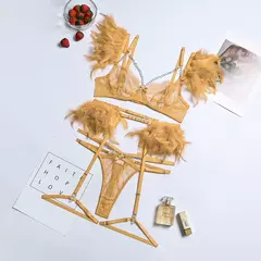 Conjunto de Lingerie de Renda Sensual, Lingerie Erótica, Lingerie Sexy. - comprar online
