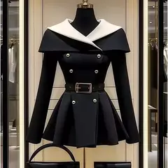 Casaco Feminino Moda Britânica Elegante Emily - comprar online