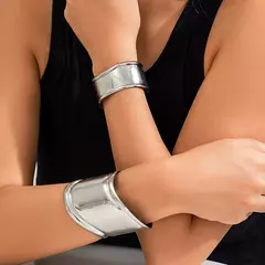 Pulseira de Luxo Tiffany de Designer Assimétrico Aberta Larga.