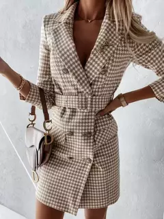 Blazer Xadrez Estilo vestido Americano Camilie - comprar online