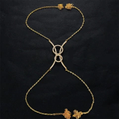 Colar de Corpo Body Chain Luxo Círculos de Strass Katy. - Clube das Coisas - Tudo para Você ficar mais Linda e Sexy