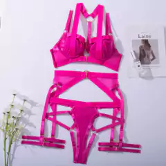 Conjunto Lingerie Natasha, Lingerie Sexy, Lingerie Erótica, Lingerie Cinta Liga. - loja online
