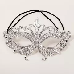 Máscara de Borboleta em Strass Cristal Luxuosa Para Festas de Fantasia - loja online