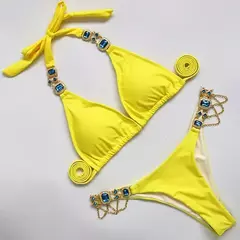 Imagem do Conjunto de Biquíni Sexy com Pedraria Angélica