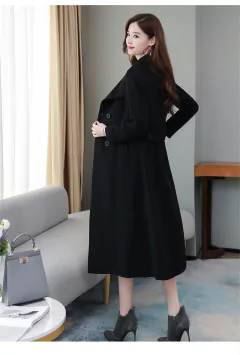 Sobretudo Elegante Mega Longo com Bolso e Botões Lilian. - comprar online