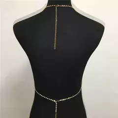 Corrente para Corpo Toda em Strass, Jóias Sexy, Colar Corpo Body Chain Audrey.