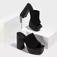 Sandália Feminina Plataforma Salto Alto Fashion Isabela - loja online
