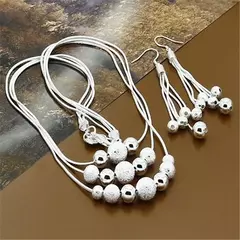 Conjunto de Colar e Pulseira de Prata 925 Rechel. - Clube das Coisas - Tudo para Você ficar mais Linda e Sexy