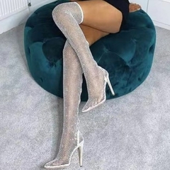 Imagem do Bota Sexy de Malha com Strass Liz.