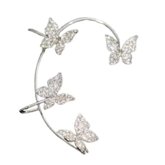 Brinco de Borboletas Estilo Piercing Ajustável Lindsay.