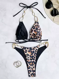 Biquíni elegante com alças em strass Amélie