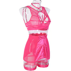 Imagem do Lingerie Sexy com 5 peças Transparente Melody.