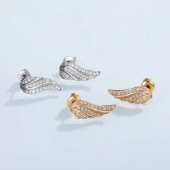 Imagem do Brincos Asas de Anjo Brincos Estilosos em Forma de Asas Paige.