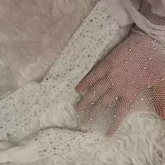 Meia Calça de Malha de Strass sexy e sensual Scarlett. - comprar online