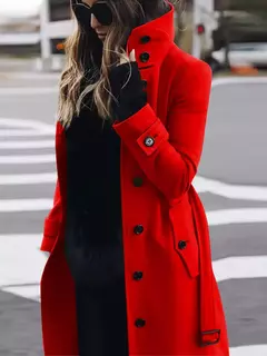Sobretudo Feminino Outono Inverno Quente e Sofisticado Emily - Clube das Coisas - Tudo para Você ficar mais Linda e Sexy