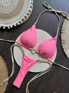 Biquíni Elegante com Argolinhas em Formato de Coração Elizabeth - comprar online