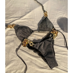 Biquíni Diamante Metálico Rubia - comprar online