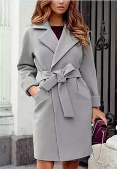 Casaco de Lã Elegante Longo Milla. - loja online