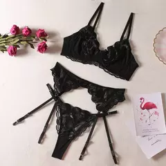 Lingerie Sexy Luxuosa, Lingerie com Renda Bordada, Lingerie Erótica. na internet