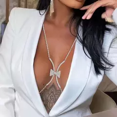 Corrente para corpo de Lacinho Jóias Sexy Lea Colar Corpo Body Chain.