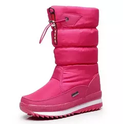 Bota Feminina de neve com Interior em pelúcia grossa de luxo impermeáveis - loja online