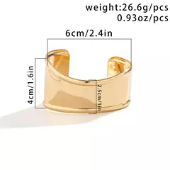 Imagem do Pulseira de Luxo Tiffany de Designer Assimétrico Aberta Larga.