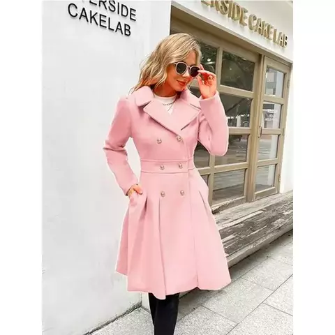 Sobretudo Feminino de Lã Premium Super Elegante Olívia - comprar online