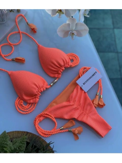 Biquíni Raika Elegante, Biquíni Verão 2023, Biquíni Diferente, Biquíni Ajustável, Biquíni com Corda de Amarrar, Moda Praia. na internet