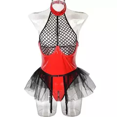 Lingerie Macacão Manuele de Couro PU, Macacão sexy, Macacão Sensual. - comprar online
