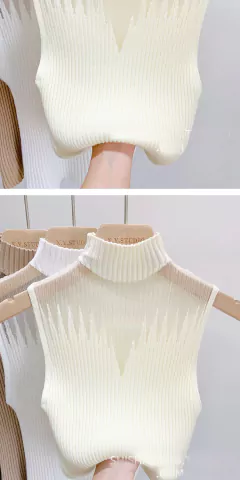 Blusa de Malha Gola Semi Alta Roberta - comprar online