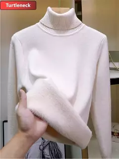 Blusas casuais Gola alta de lã, Blusa de lã para o inverno, Coleção inverno. na internet