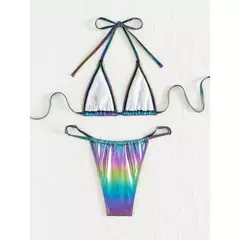 Biquíni Sereia com Estampa Metalizada Juliette - Clube das Coisas - Tudo para Você ficar mais Linda e Sexy
