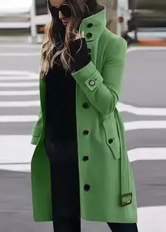Sobretudo Feminino Outono Inverno Quente e Sofisticado Emily - Clube das Coisas - Tudo para Você ficar mais Linda e Sexy