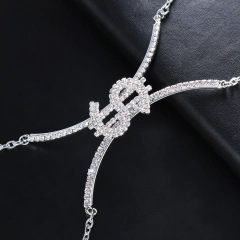 Corrente para corpo de Cifrão, Jóias Sexy, Colar Corpo Body Chain Atila. - loja online