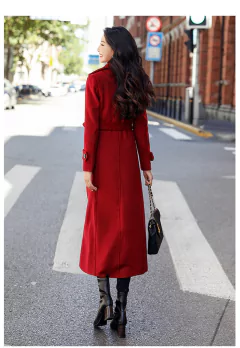 Sobretudo Elegante Mega Longo com Bolso e Botões Lilian. - loja online