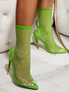 Imagem do Bota Sexy de Malha com Strass Liz.