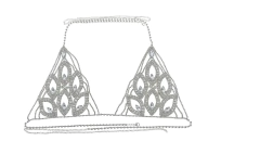 Conjunto de Joias para o Corpo Sexy Coração Elizabethe. - Clube das Coisas - Tudo para Você ficar mais Linda e Sexy