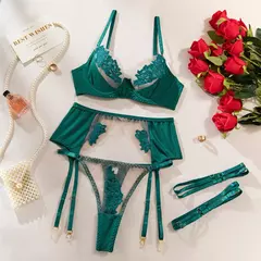 Conjunto de Lingerie Sensual Grace - Clube das Coisas - Tudo para Você ficar mais Linda e Sexy