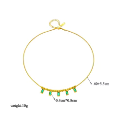 Colar Multicamada de Aço Inoxidável dourado, Colar multicamada Trinity.