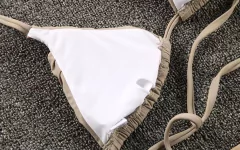 Biquíni Asturia, Biquíni sexy, Biquíni elegante, Biquíni Pequeno Babado Babado, Moda praia. na internet