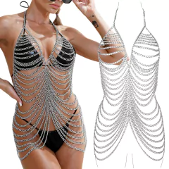 Jóia para o Corpo Super Sexy, Corrente Sexy para o Corpo Regulável Elizabeth.