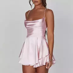 Imagem do Vestido curto de Alcinha em Cetim Camille